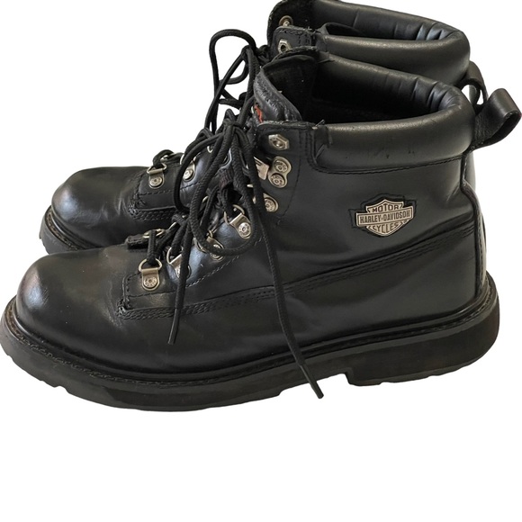 Harley-Davidson Black Hiking Riding Boots - Picture 2 of 15